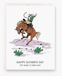  Bucking Bronc Father's Day Greeting Card