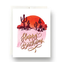  Abstract Cactus Birthday Card