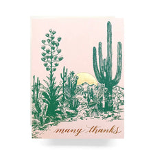  Cactus Sunset Thank You Greeting Card